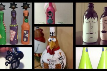 glass painting design on bottles wine bottle art and craft creative ideas.