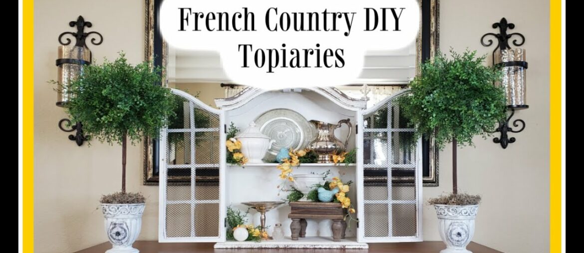 DIY TOPIARY COLLABORATION – HOW I MADE A TOPIARY TREE UNDER $20 – FRENCH COUNTRY SPRING DECOR DIY TOPIARY COLLABORATION - HOW I MADE A TOPIARY TREE UNDER $20 - FRENCH COUNTRY SPRING DECOR