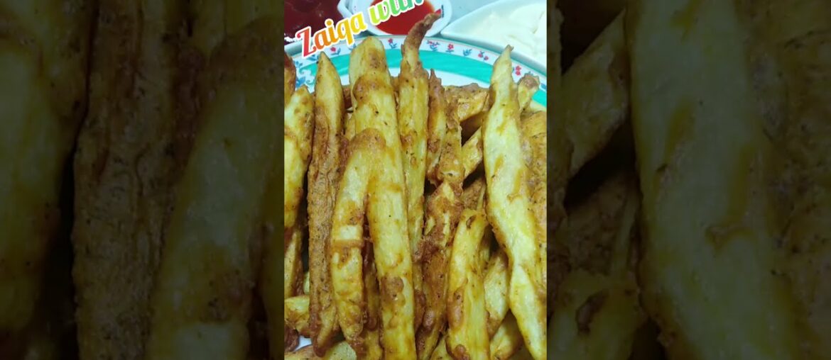 Spicy French fries recipe by zaiqa with duaa #short