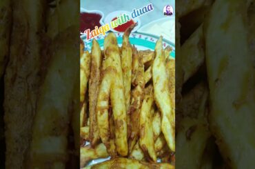Spicy French fries recipe by zaiqa with duaa #short