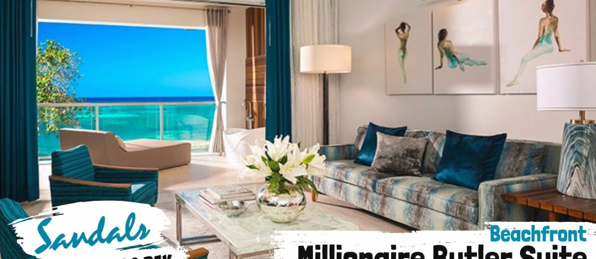 Beachfront Millionaire One-Bedroom Butler Suite M1 | Sandals Montego Bay | Full Tour & Review 4K Beachfront Millionaire One-Bedroom Butler Suite M1 | Sandals Montego Bay | Full Tour & Review 4K