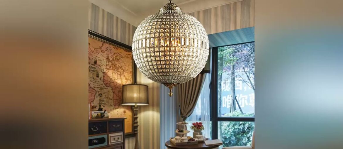 BigSale round french country crystal copper chandelier 3 lights globe hanging kitchen lights living