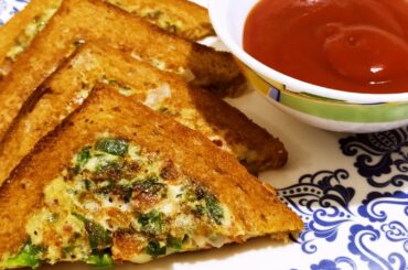 Veggies Cheese French toast | Easy breakfast recipe
