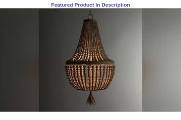 Limited wooden/beaded chandelier retro/vintage/industrial/french chandelier light fittings for livi
