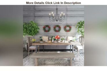 Most Best Deal Product LOG BARN French Country Chandelier, Modern Farmhouse Lighting Style in Brush