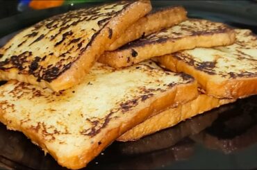 #French toast recipe || Bread toast|| Simple quick breakfast recipe in Tamil with English sub