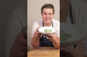 Spinach pasta with mushroom alfredo #Shorts