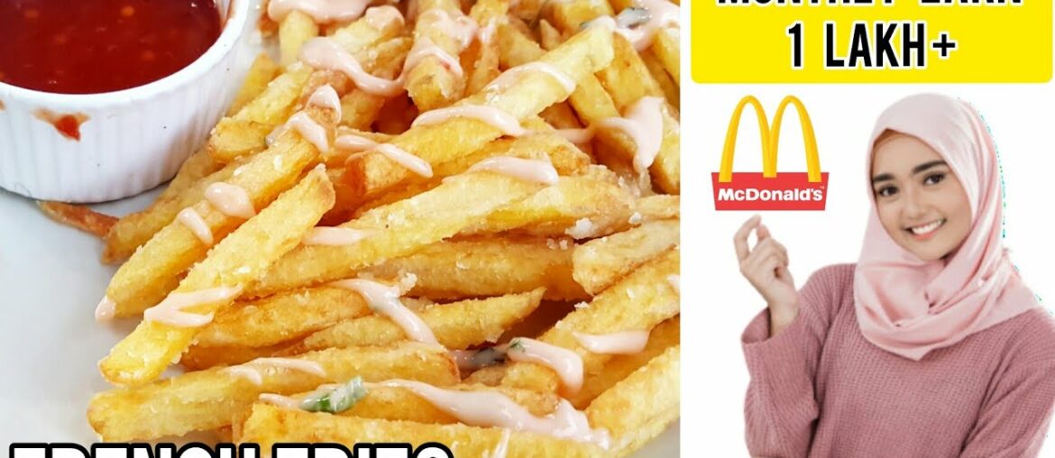 Mc Donald's French Fries banane ka asan Tarika  | French fries Recipe #Shorts by hunar