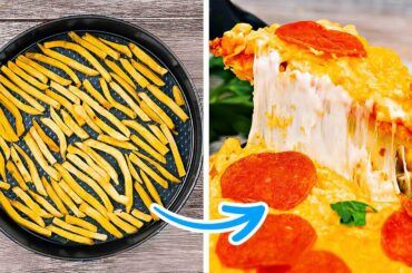 French Fries Pizza Recipe || Delicious Hacks With Potatoes