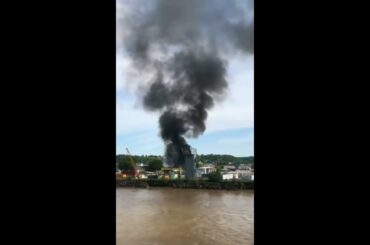 Incendie visible depuis Bordeaux rive droite | incendie bordeaux | feu bordeaux | incendie gironde