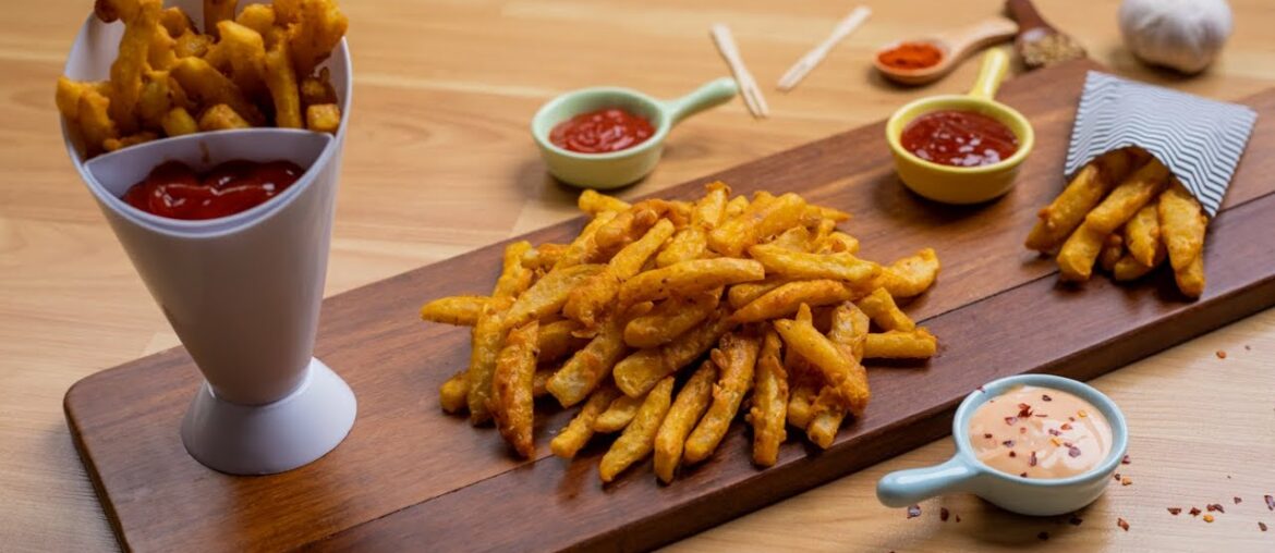 Besan Fries | Crispy Seasoned French Fries Recipe by The Food Fantasy Besan Fries | Crispy Seasoned French Fries Recipe by The Food Fantasy