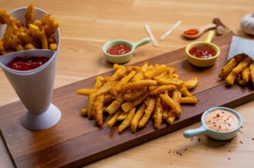 Besan Fries | Crispy Seasoned French Fries Recipe by The Food Fantasy