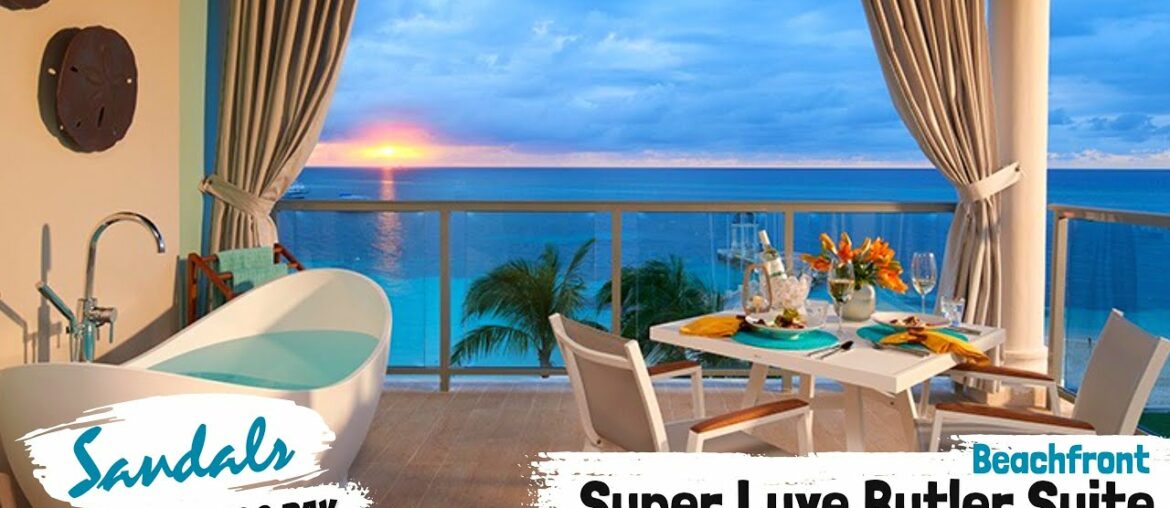 Beachfront Super Luxe Butler Suite B1B | Sandals Montego Bay | Full Walkthrough Tour & Review 4K Beachfront Super Luxe Butler Suite B1B | Sandals Montego Bay | Full Walkthrough Tour & Review 4K
