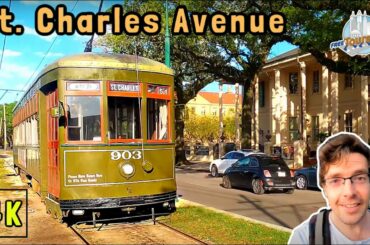 St. Charles Avenue New Orleans Walk 4K | Free Tours by Foot