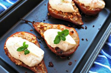 Dessert Recipe: Easy Baked Pears by Everyday Gourmet with Blakely