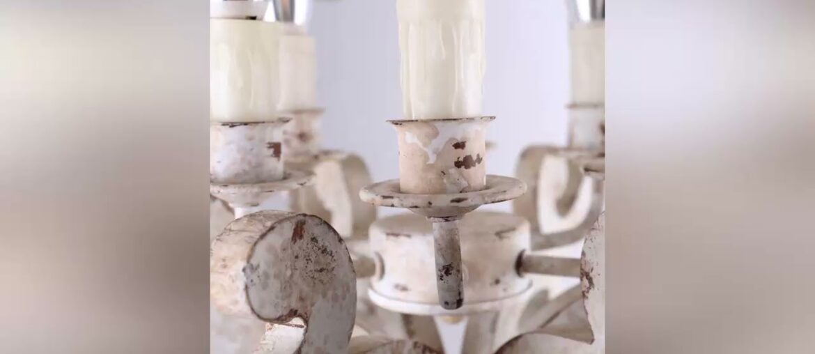 Product 6 light chandelier vintage white wood chandelier french style hanging wooden light for bedr