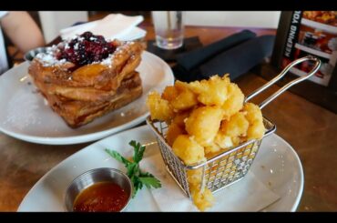 DISNEY SPRINGS DATE NIGHT: CITY WORKS EATERY ROCK N ROLL BRUNCH! STUFFED FRENCH TOAST & CHEESE CURDS