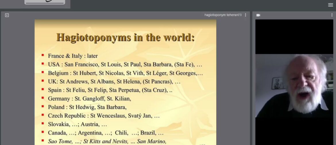 Language class Hagiotoponyms in France Italy - Marcel Ausloos SMC99