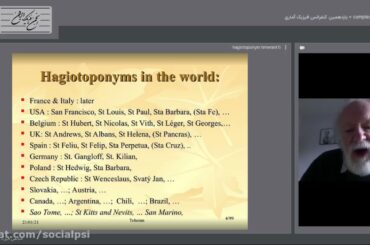 Language class Hagiotoponyms in France Italy - Marcel Ausloos SMC99