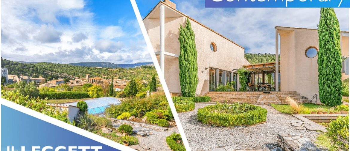 Beautiful architect hilltop home with unique vantage point for sale in Aude - Ref.: 117176AGU11