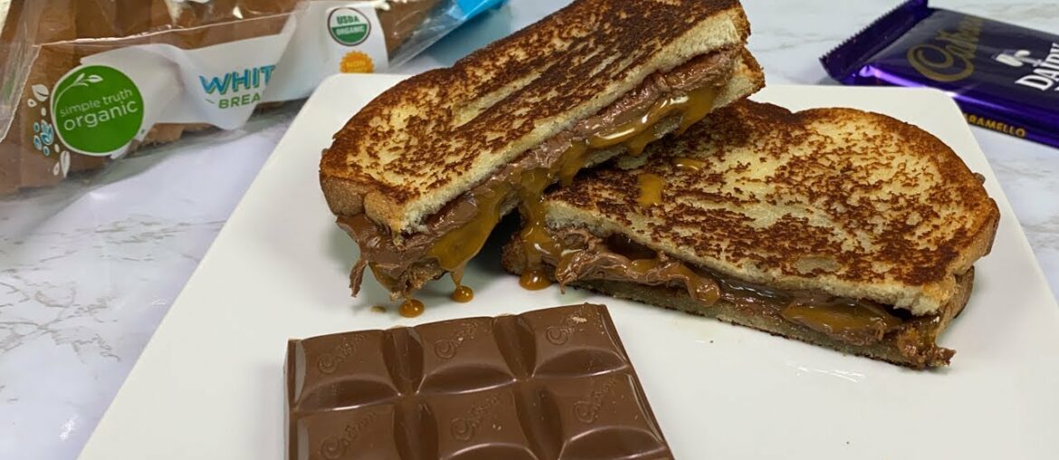 Cadbury Caramel Grilled Sandwich