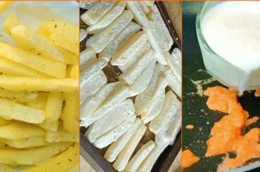 [SUB] French Fries + Cheese Sauce Recipe | How to make perfect fries at home (Urdu-Hindi) Food & Art