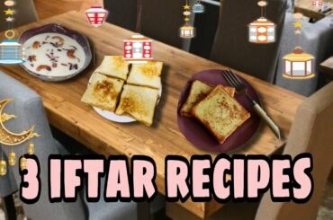 3 difference iftar recipes//French toast//sandwich//Tharikanji