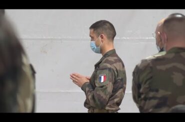 French soldiers celebrate Easter Sunday mass at Fort Hood