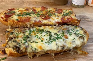 How To Make Mushroom Lovers' French Bread Pizza | Rachael Ray