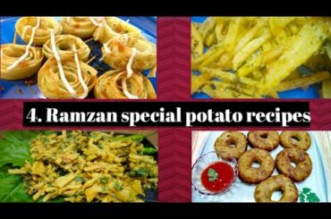 ramzan special recipes||potato recipes||potato rose donuts pakora  french fries ||simple & easy