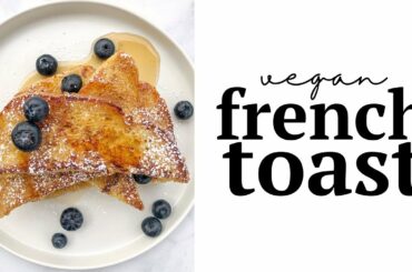 Dairy Free French Toast Recipe For One | Easy and Eggless | THE BEST Vegan Breakfast Ideas #Shorts