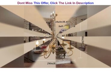 Greatest Product Ganeed Rustic 6-Light Chandeliers,French Country Vintage Chandelier,Metal in Antiq