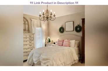 Top 5 Ganeed French Country Chandeliers,6 Lights Candle Wrought Iron Chandelier,Rustic Farmhouse Pe