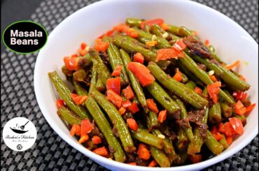Masala Beans Recipe | Quick & Easy Green Beans Fry Recipe | French Beans Recipe | Roshni's Kitchen