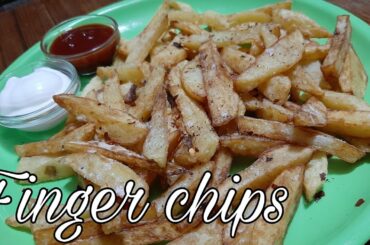 Finger chips recipe | French fries | How to make Finger chips/French fries | Rinu's Kitchen |