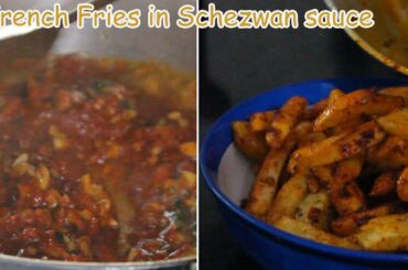 Easy & Very Tasty   Spicy  Crunchy French fries in Schezwan Sauce | Recipe