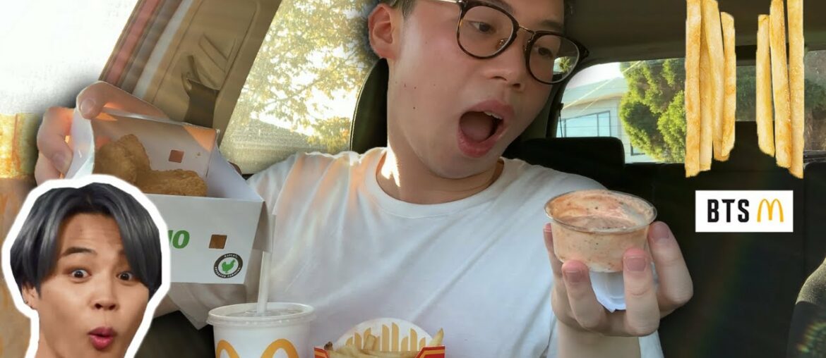 MUST TRY!! MCDONALDS BTS MEAL CAR MUKBANG