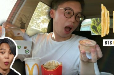 MUST TRY!! MCDONALDS BTS MEAL CAR MUKBANG