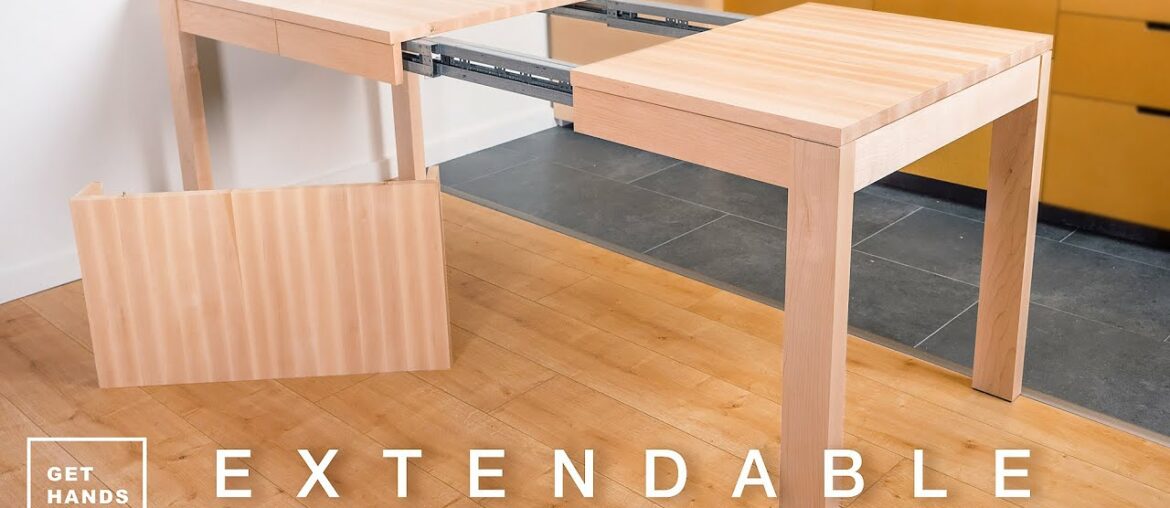 How to Make an Extendable Dining Table with Solid Maple // Tiny Apartment Build Ep.8 How to Make an Extendable Dining Table with Solid Maple // Tiny Apartment Build Ep.8
