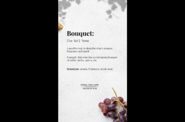 Wine words that make you sound like a pro - Bouquet