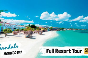 Sandals Montego Bay | Full Resort Walkthrough Tour & Review 4K | All Public Spaces! | 2021