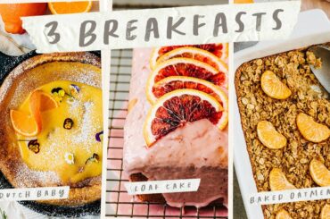 3 Easy BREAKFAST IDEAS - Simple Breakfast Recipes