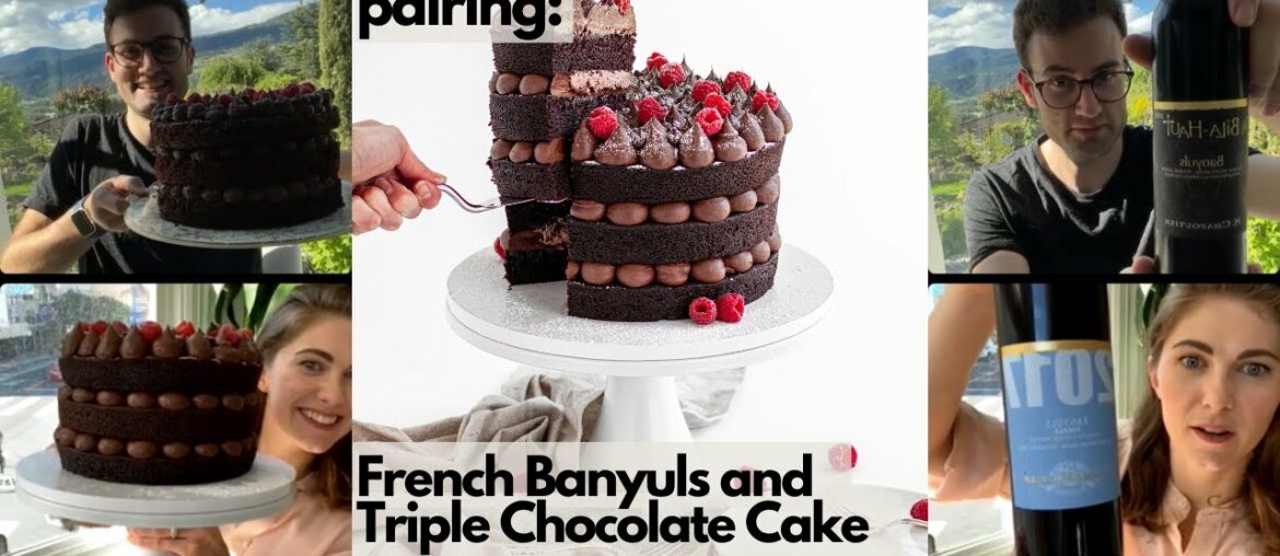 Wine & Desserts Episode 4: French Banyuls and Triple Chocolate Cake | Sisters Sans Gluten Wine & Desserts Episode 4: French Banyuls and Triple Chocolate Cake | Sisters Sans Gluten