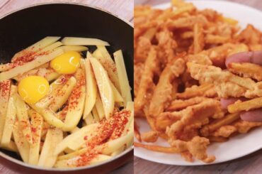CRISPY FRIES RECIPE | EGG FRENCH FRIES | NEW FRENCH FRIES RECIPE