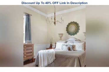New Deal GEPOW 6-Light French Country Chandelier, Handmade Real Wood Farmhouse Chandelier, Distress