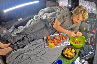 Cajun Crawfish Boil in the Back of my Truck | Catch & Cook