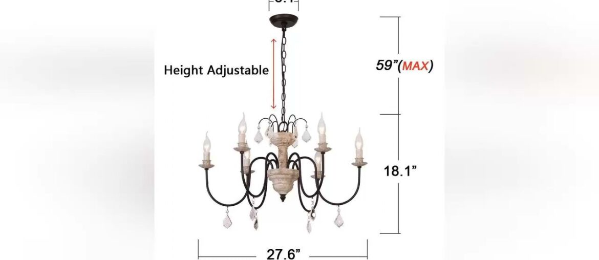 Limited OSAIRUOS Retro French Chandelier White Distressed Wood Rust Metal Arms Candle Style Chandel Limited OSAIRUOS Retro French Chandelier White Distressed Wood Rust Metal Arms Candle Style Chandel