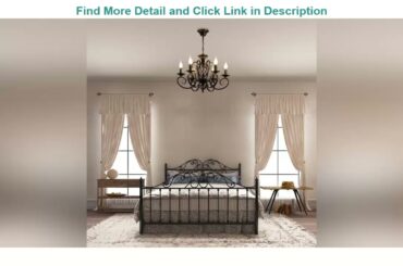 Best Deal Ganeed Rustic French Country Chandelier,6 Lights Farmhouse Candle Iron Chandeliers,Vintag