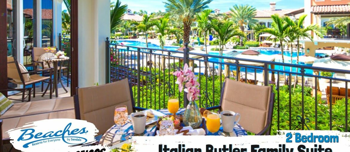 Italian Two Bedroom Butler Family Suite NP | Beaches Turks & Caicos | Complete Walkthrough Tour 4K