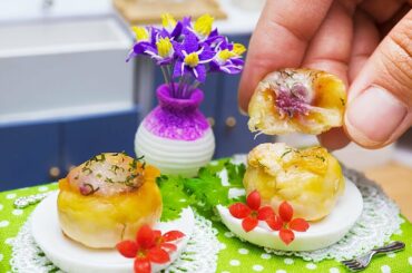 Mini French Onion Soup Bomb Recipe - ASMR Cooking Miniature Cuisine